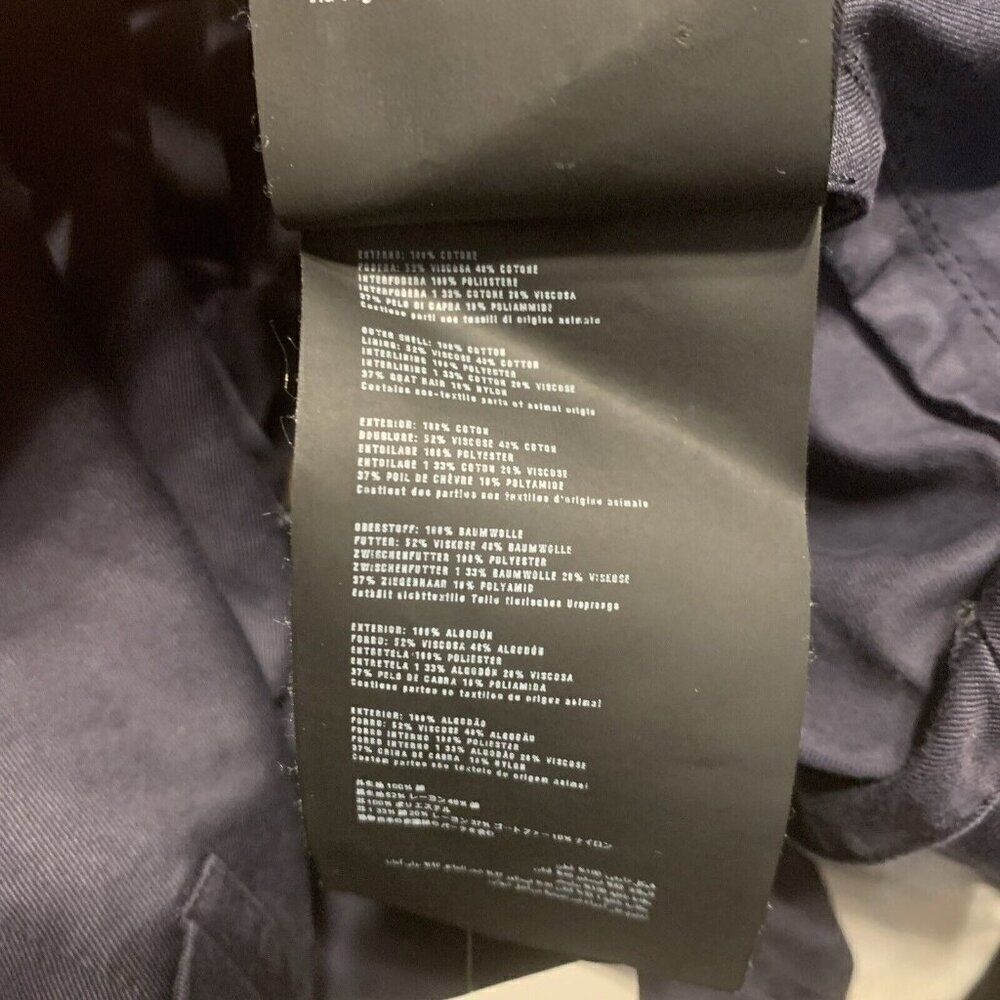 Prada Authentic Solid Midnight Blue Long Sleeve B… - image 8